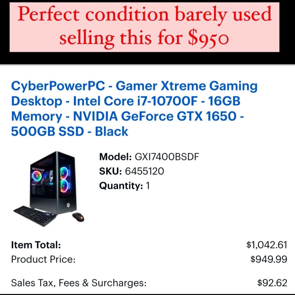 Gaming desktop